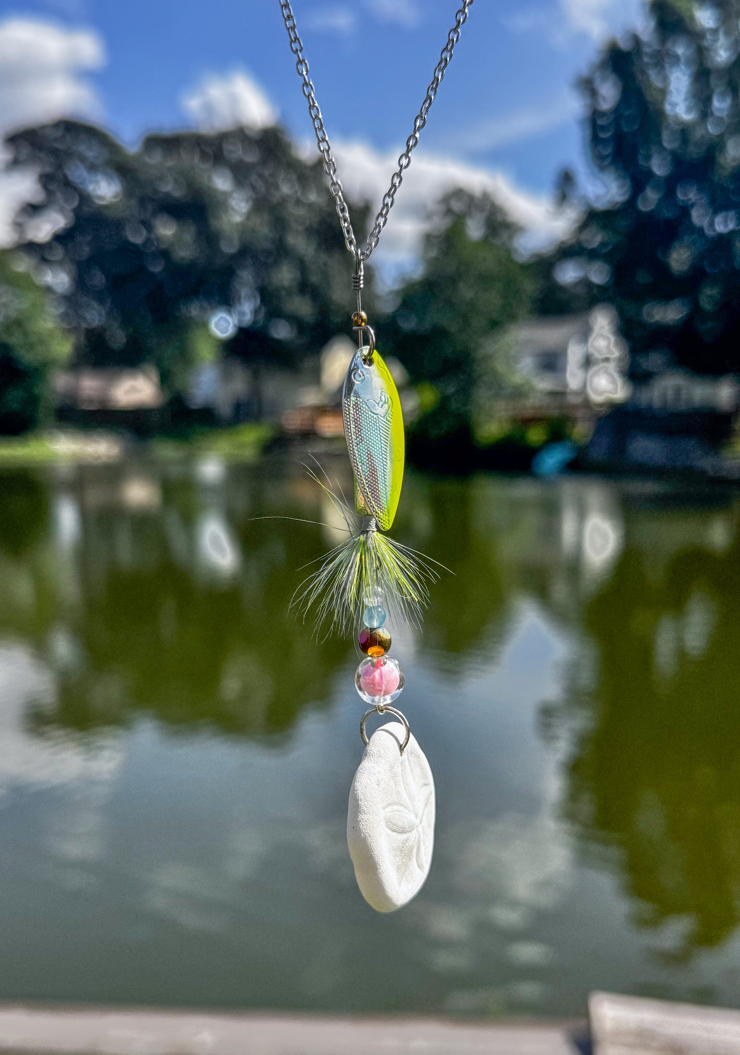Shimmery Yellow Jig Car Charm