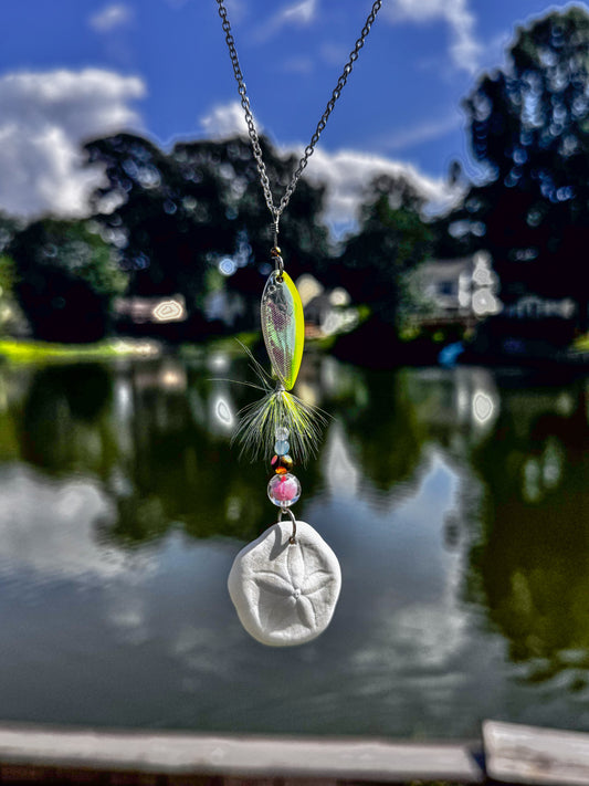 Shimmery Yellow Jig Car Charm