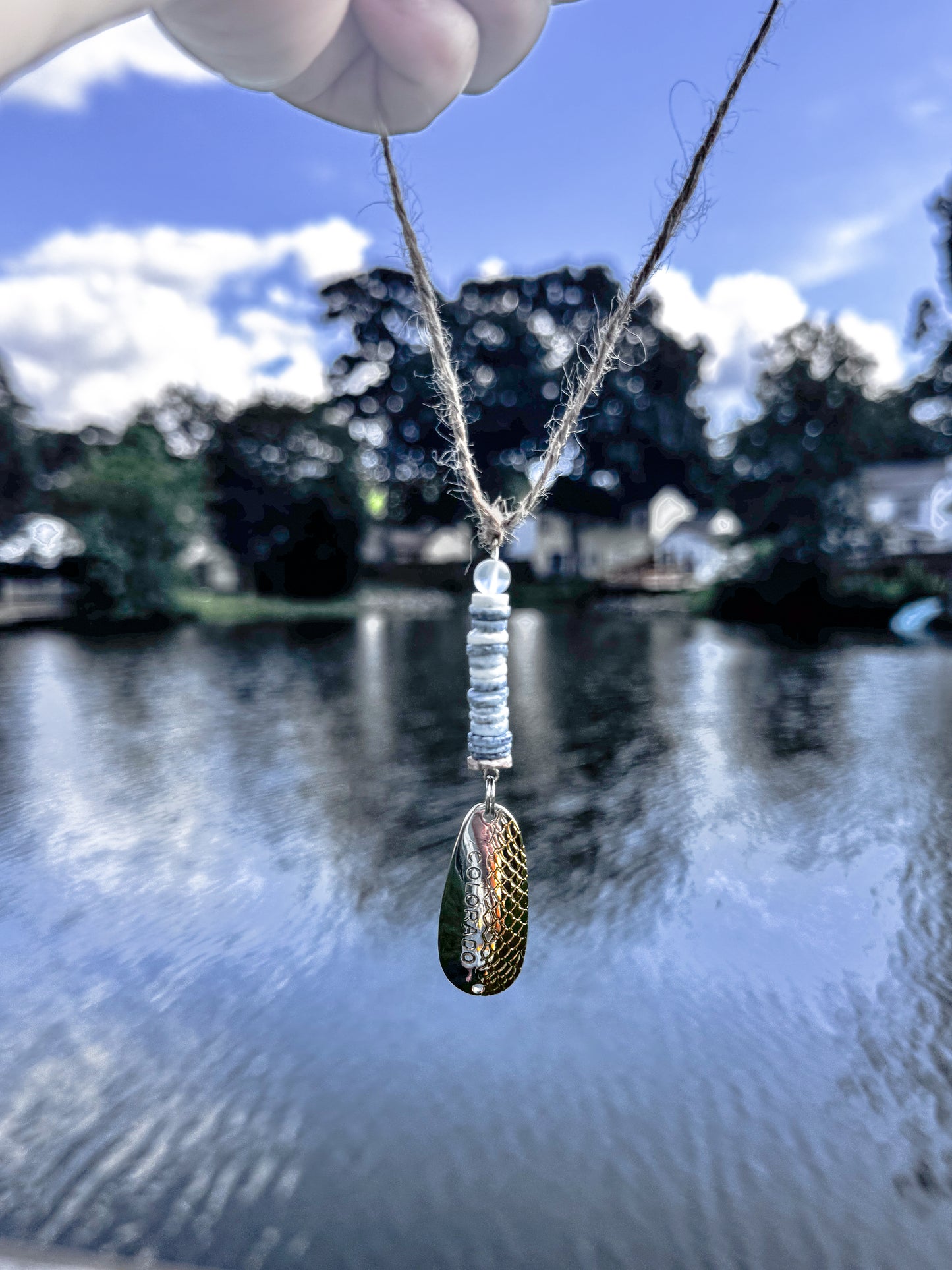 Colorado lure Surfer Car Charm – Fishing Lure with surfer Shell Accents